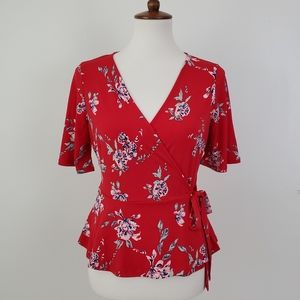 Kaleigh Stitchfix Surah Floral Wrap Blouse